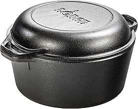 Lodge L8DD3 Logic 5-Quart Double Dutch Oven and Casserole with Skillet Cover (Cast iron)