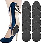 Non Slip Shoes Pads Self-Adhesive Shoe Grips Rubber Anti-Slip Shoe Grips Sole Stick Protector (Black-5Pairs)