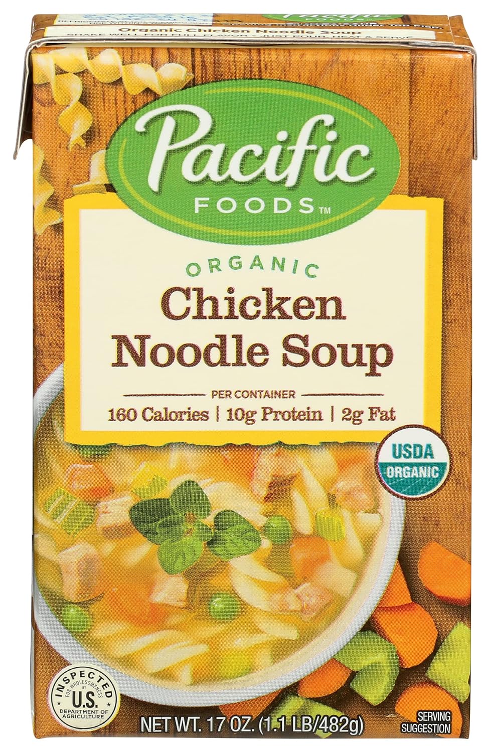 Pacific Foods Organic Chicken Noodle Soup, 17 OZ