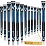 SAPLIZE High-performance Rubber Golf Grips 13 Pack, High Shock Absorption, Non-slip, Choose from 13 Grips with 15 Tapes or Full Regripping Kit, Std/Mid/Jumbo, CC10 Series