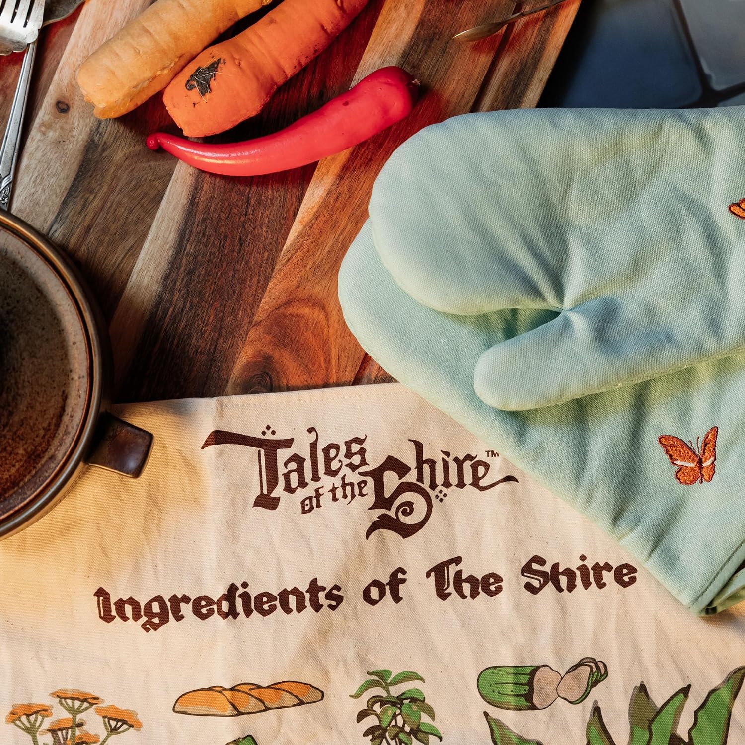 Weta Workshop - Tales of The Shire (2025) - Ingredients of The Shire Tea Towel