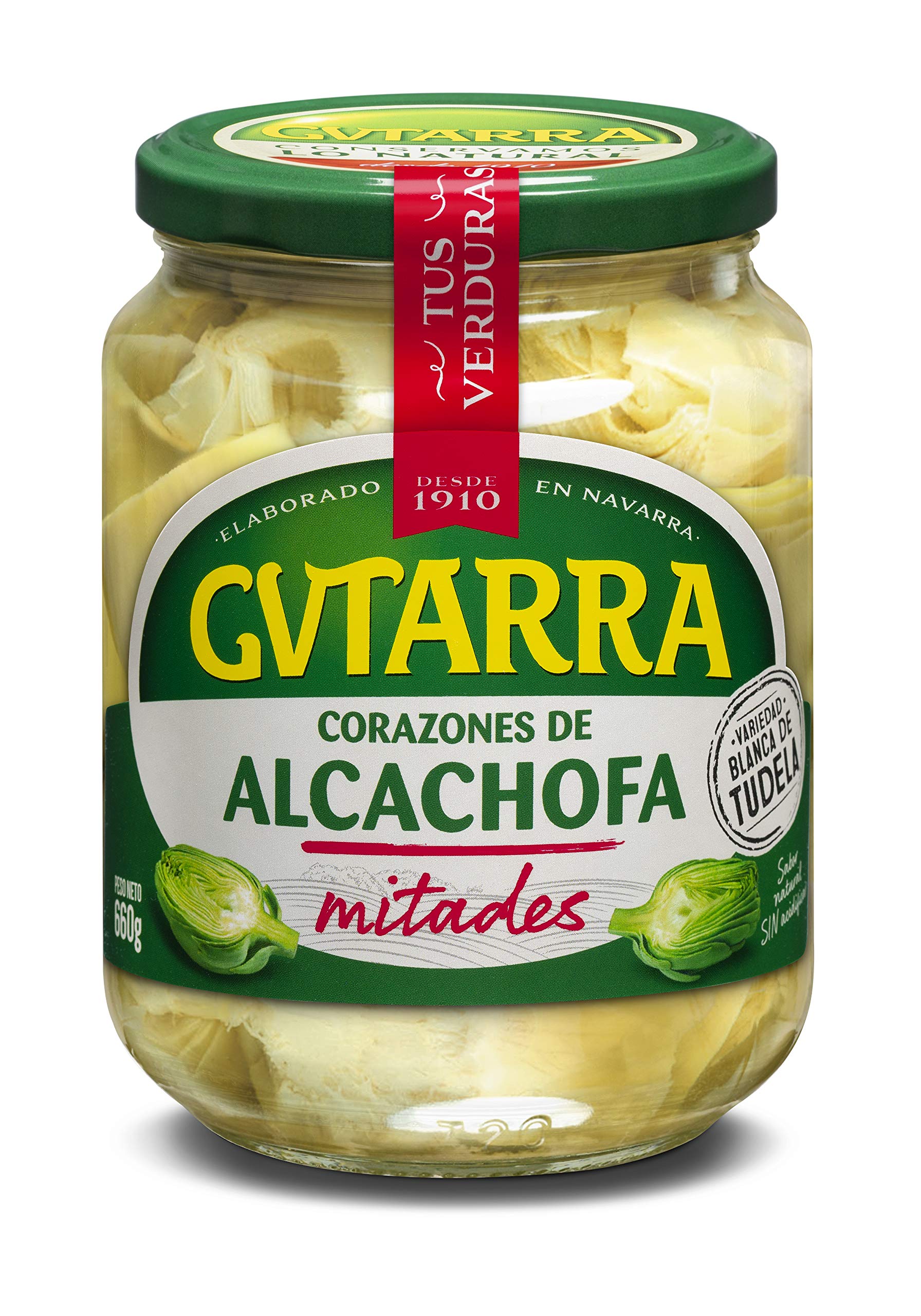 Gvtarra Alcachofas Mitades - Paquete de 6 x 400 Gramos