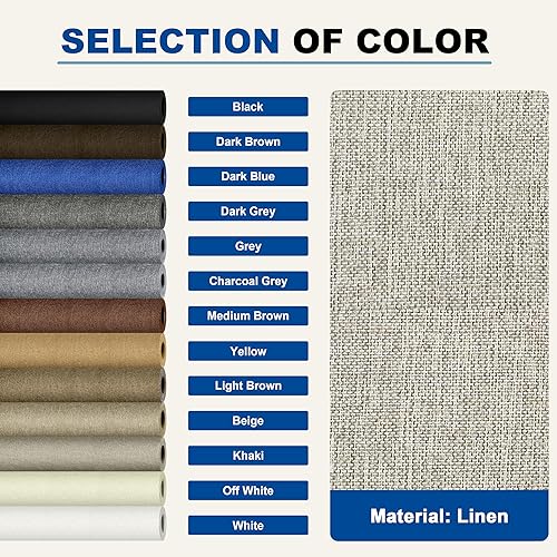 Vista 354 de Parches de reparación de lino grueso, parches de tela de lino autoadhesivos, 8 x 11 pulgadas, 2 unidades, multicolor, se pueden utilizar