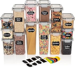 ClearSpace Airtight Food Storage Containers –14 Pack BPA Free Kitchen Organization Set for Pantry Organization and Storag...