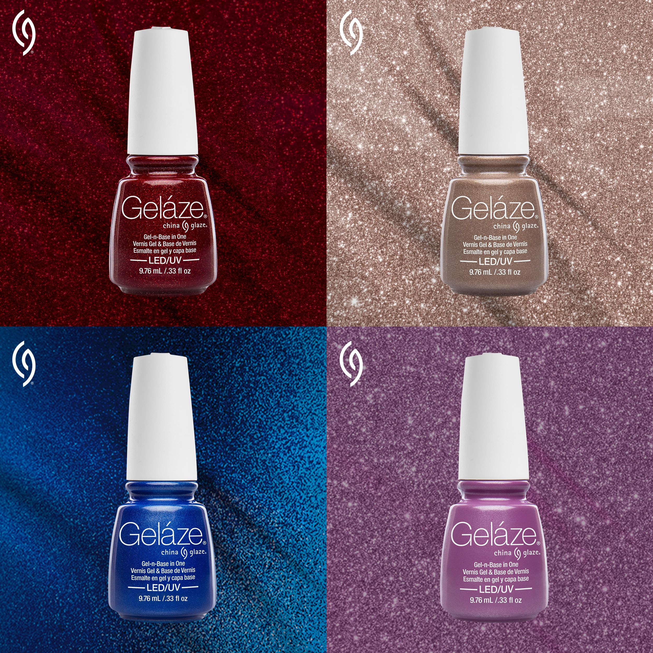 Amazon.com : China Glaze Gelaze Gel-N-Base in One, Fairy Dust 2-in