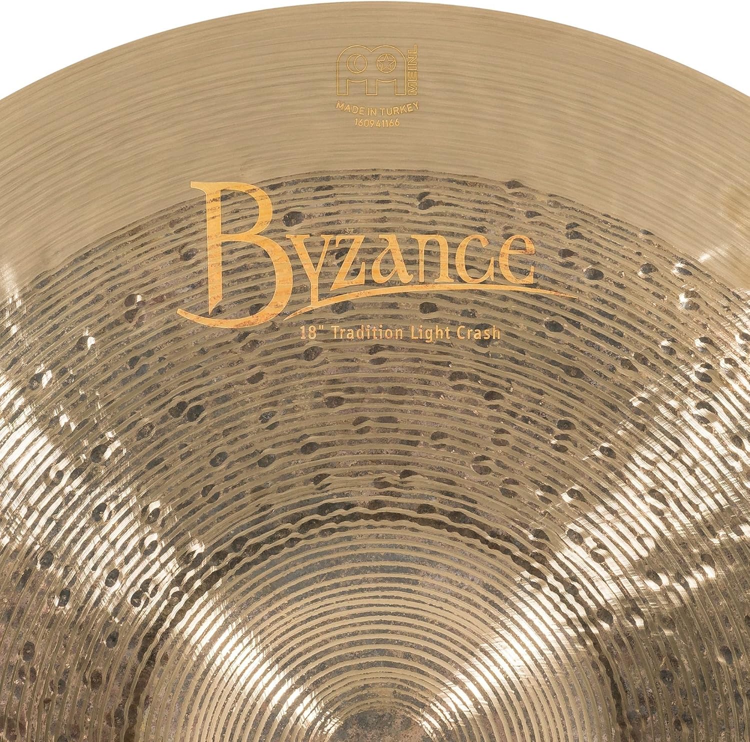 Byzance 18" Jazz Tradition Light Crash — MADE IN TURKEY — Hand Hammered B20 Bronze, 2-YEAR WARRANTY