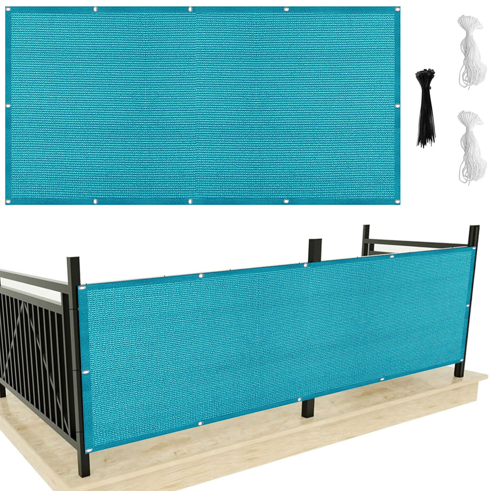 Voile d'ombrage 1.8 x 1.8 m respirant pour stopper la chaleur du soleil sur le balcon