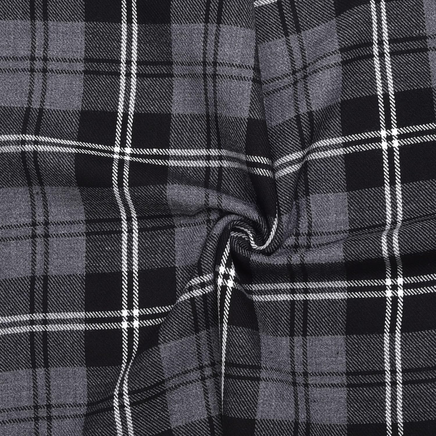 Scottish 13oz Tartan Fabric by The Yard Authentic Tartan Fabric for Kilts, Table Runners, Christmas Decor - Tartan Plaid Fabric for Pillows & Crafts (Granite-3 Yard)