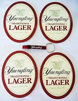 Yuengling Bottle Opener/Key Chain & Coaster Set