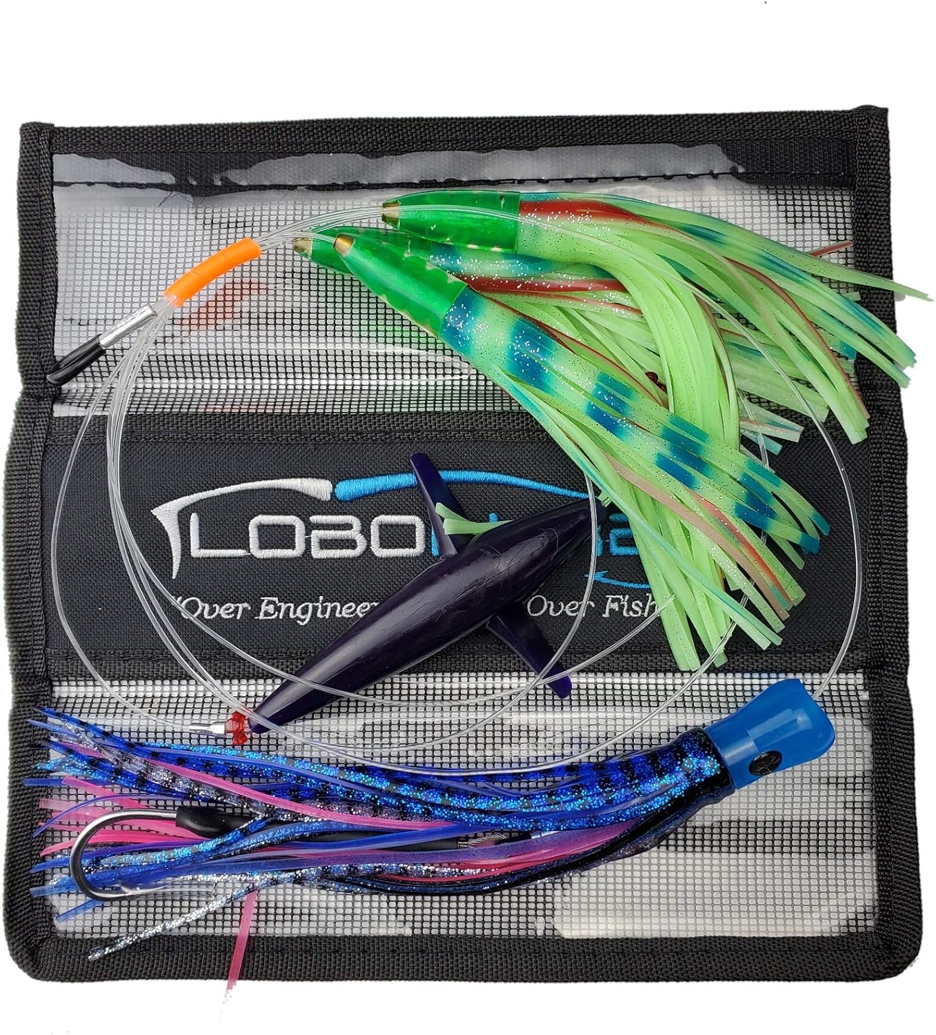 Lobo Lures #206 Carolina Skipjack Hybrid Big Game Daisy Chain Marlin Tuna and Mahi Includes Premium Lure Bag
