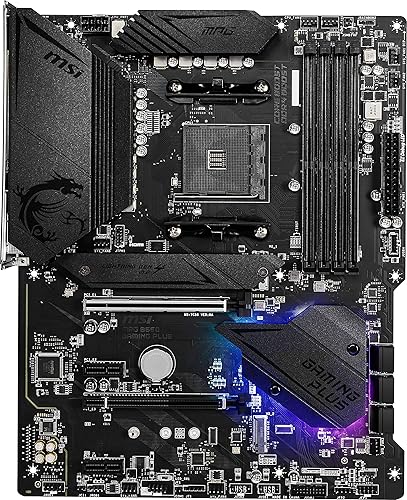 Miniatura 2 de MSI MPG B550 Gaming Plus - Placa base para juegos (AMD AM4, Ryzen 5000 y 3000 Series, DDR4, PCIe 4.0, SATA 6Gb/s, M.2, USB 3.2 Gen 2, HDMI/DP, ATX)