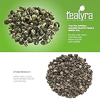Vista 6 de Tealyra - Imperial Jasmine Dragon Pearls - Loose Leaf Green Tea - Jasmine Green Tea with Pleasant Aroma and Tonic Effect - 113g (4-ounce)
