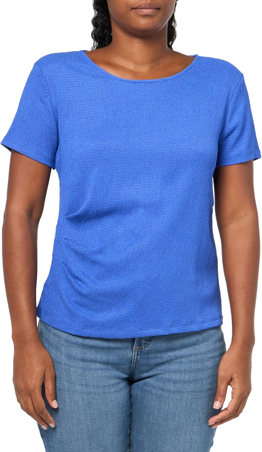 Calvin Klein Women's Ruched Sides Short Sleeve Top