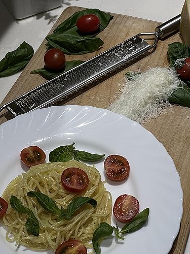 Miniatura 6 de CookinLab Rallador de limón y rallador de queso resistente y rallador de verduras, triturador de alimentos, hoja de acero inoxidable para rallar y