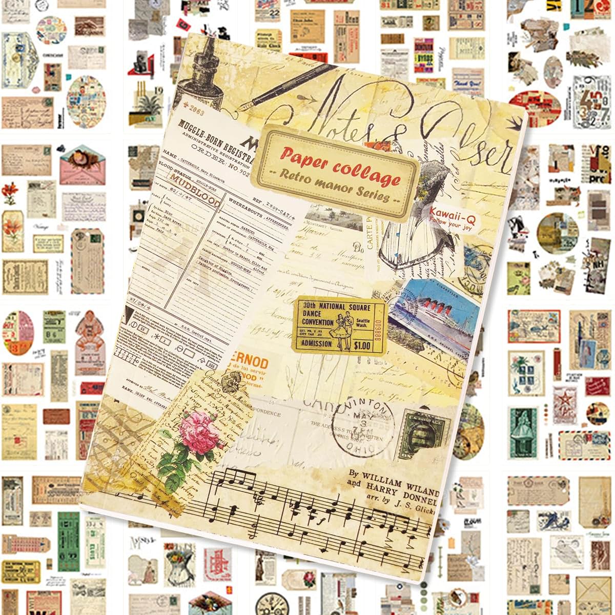 A open sticker book showing themed sticker sheets