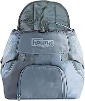 Outward Hound PoochPouch Small Grey Dog Front Carrier - Hands-Free Backpack for Pups Up to 10 lbs