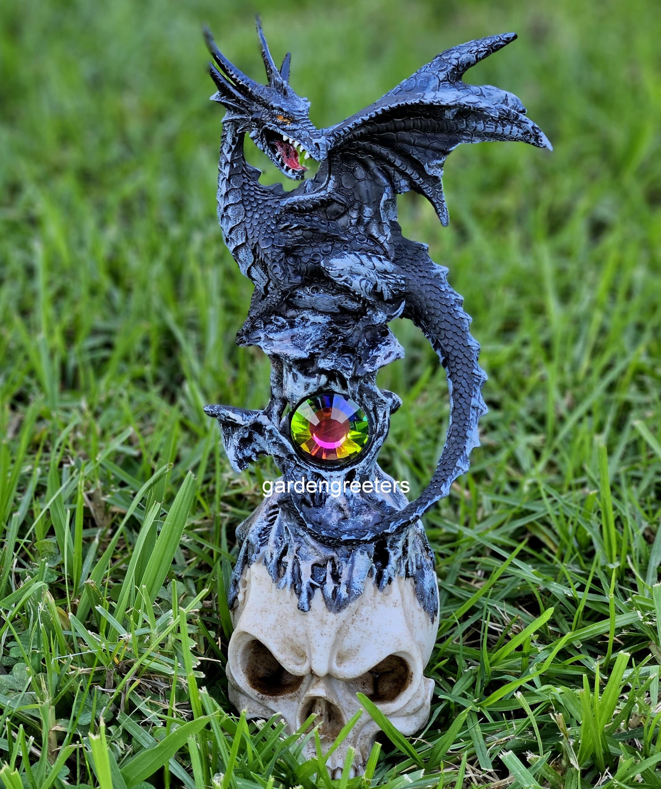 ドラゴン置物 Amazon.co.jp: GARDENGREETERS ドラゴン 頭蓋骨像 ドラゴン 置物 : DIY