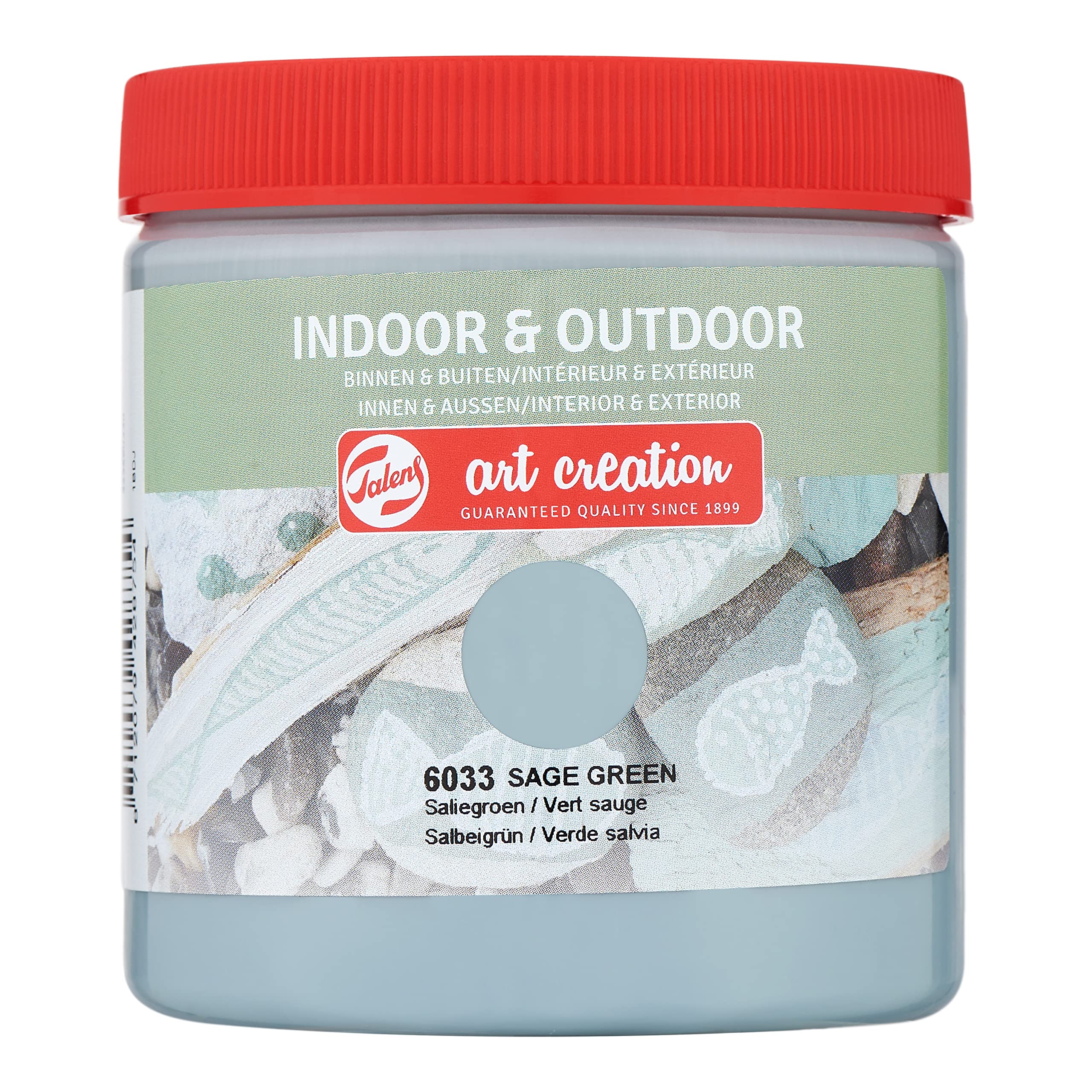Talens Art Creation Indoor & Outdoor Satin Gloss Paint - Universal Surface Coverage 250 ml Sage Green 6033