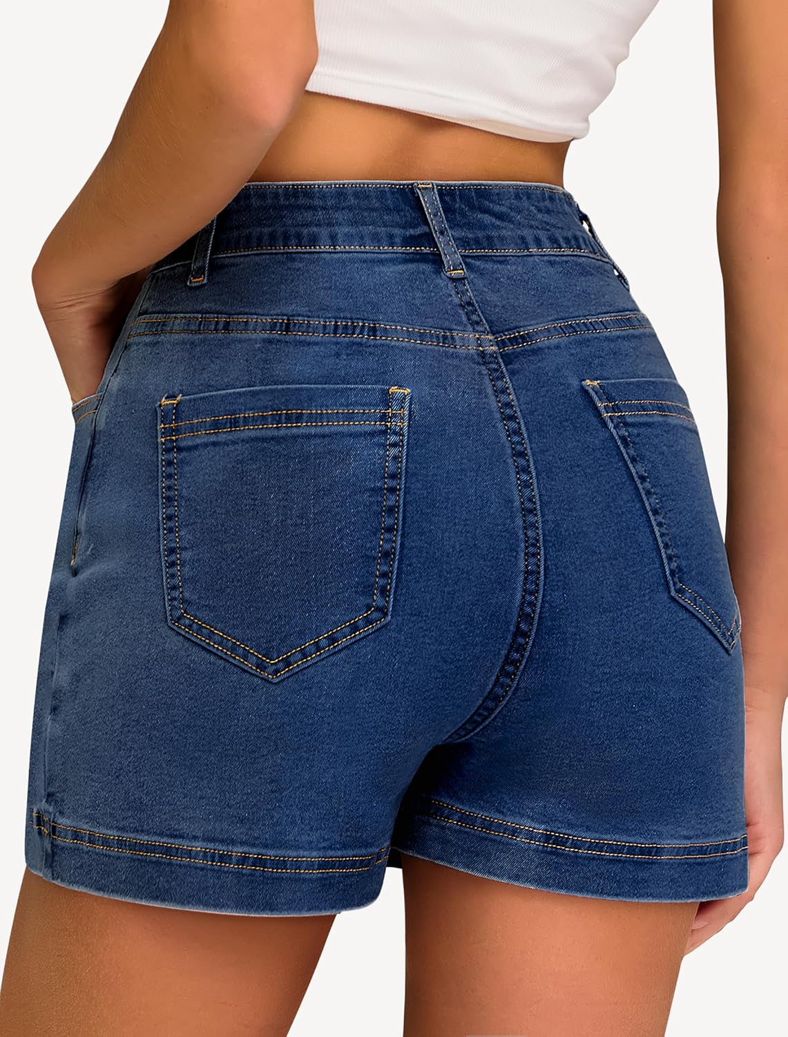IWD Jean Skorts for Woman 2026 Trendy High Waisted Y2k Mini Skirt Stretchy Denim Shorts Skort Country Concert Outfits - Image 2