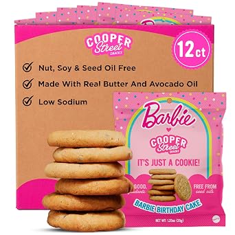 Cooper Street Birthday Cake Nut-Free Crispy Butter Cookies, 1.25 oz, 12ct