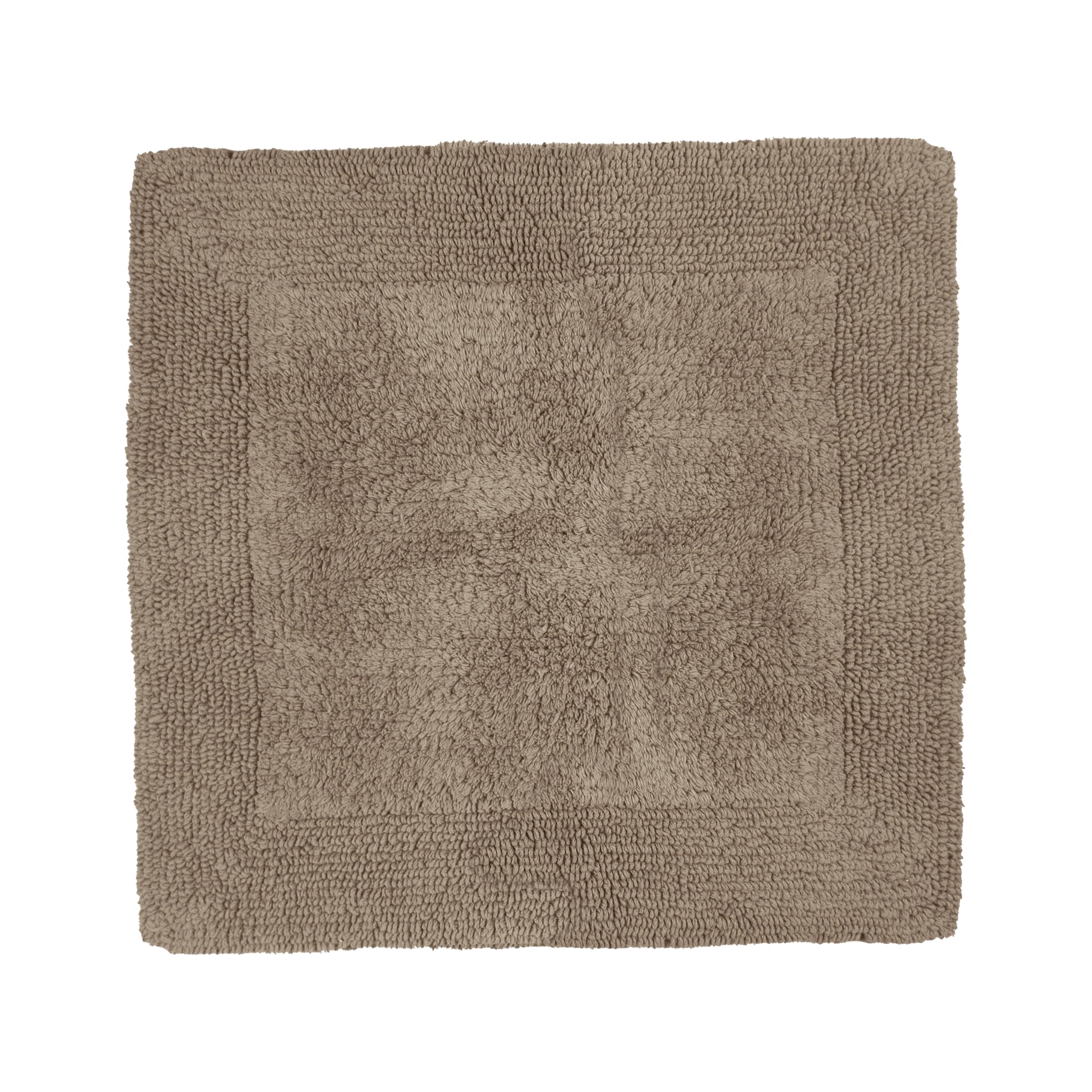 Elegance Reversible Heavyweight Shower Mat - Brown - Allure Bath Fashions - 55 x 55cm