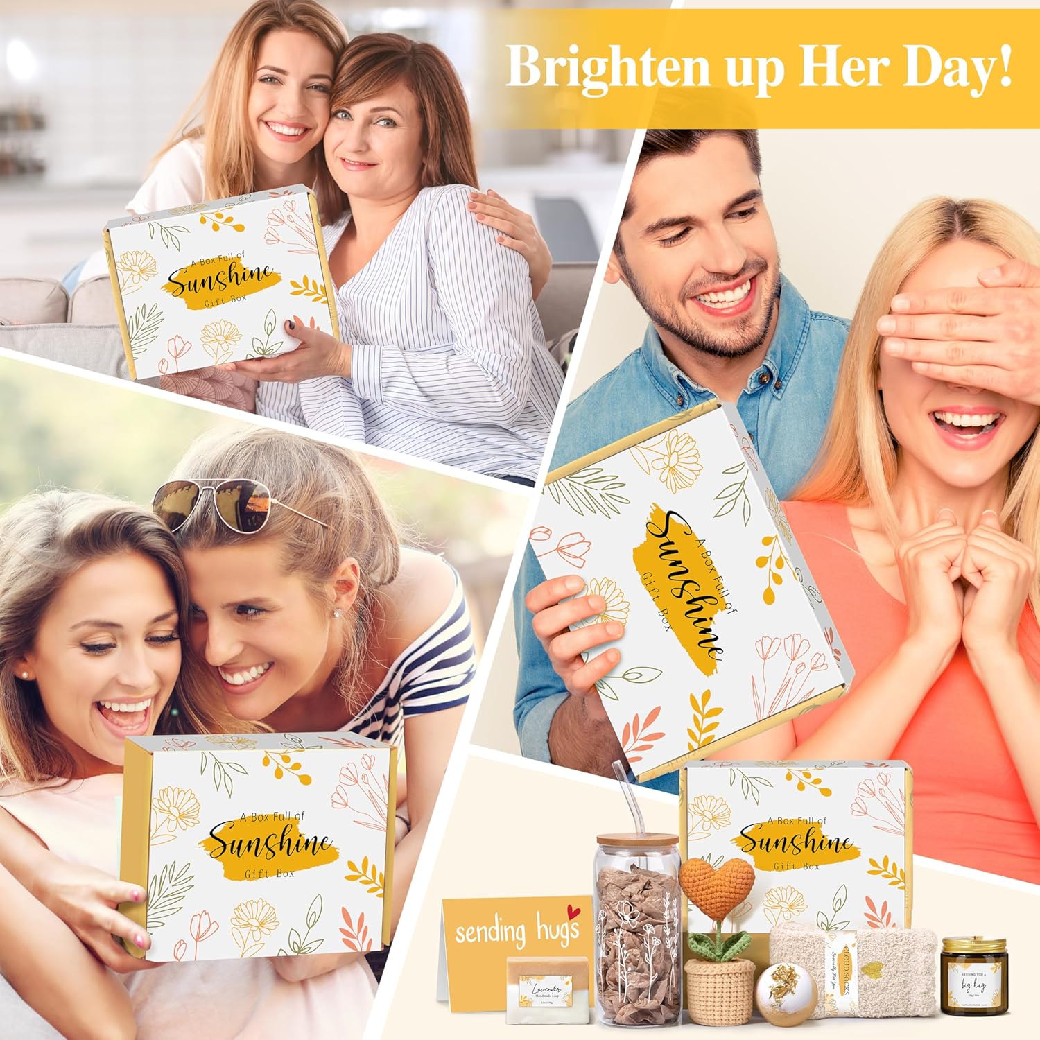 Gift Baskets for Women, Get Well Soon Gifts Basket for Women, Sympathy and Thinking of You Gifts After Surgery Recovery, Care Package for Woman Mom Her Wife Friend Sister - Image 7