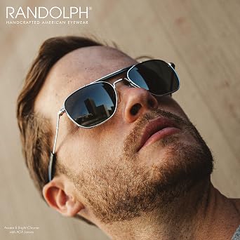 Randolph Eyewear Aviator Sunglasses for Men & Women Aviator II Non-Polarized & Polarized, 23k Gold UV Protection Sunglasses