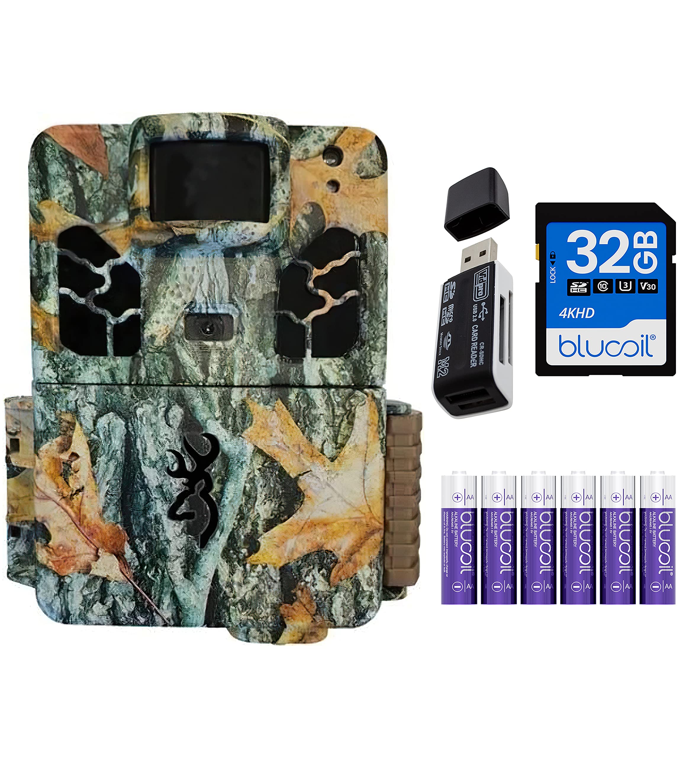 Browning Dark Ops HD Pro X Trail Camera, open with controls and battery compartment visible