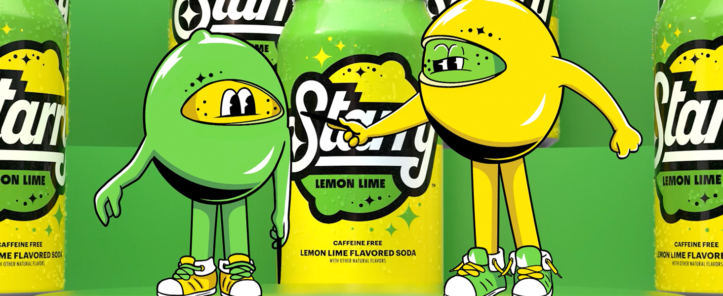 Starry Lemon Lime Soda, 7.5oz Mini Cans (10 Pack)