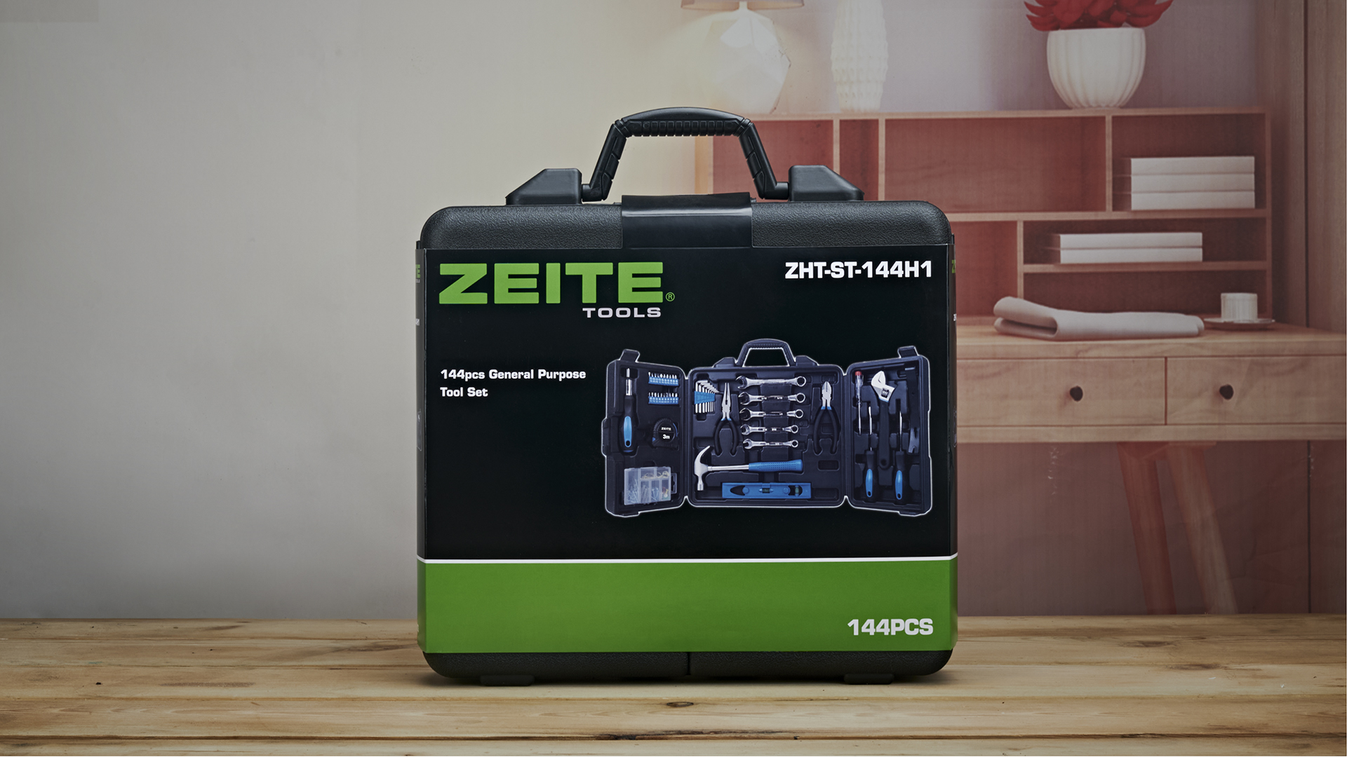 Zeite Tool Kit for Home, 144 Piece Hand Tool Set with Storage Box