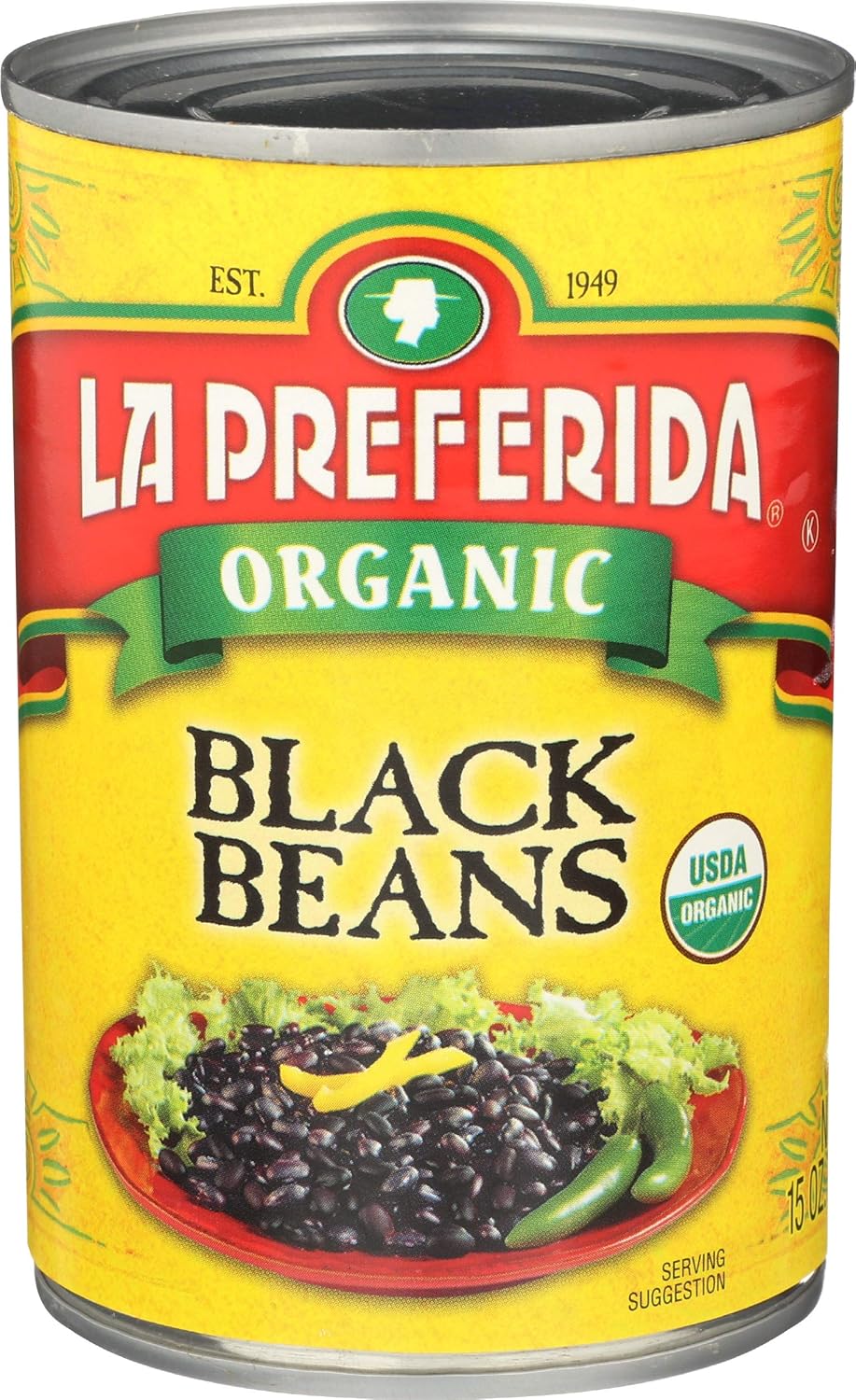 La Preferida Organic Black Beans, 15 oz Dried Black