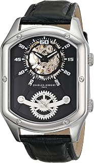Charles-Hubert, Paris Men's 3965-W Premium Collection Analog Display Mechanical Hand Wind Black Watch