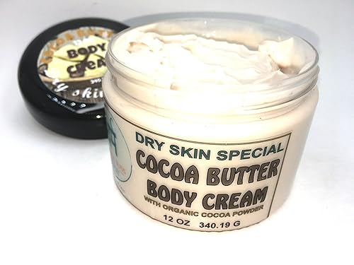 Miniatura 2 de Crema corporal hidratante de manteca de cacao 12 oz piel seca especial con cacao en polvo orgánico