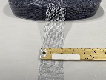 2" Wide Stiff Polyester Horsehair Braid for Polyester Boning Sewing Wedding Dress Dance Formal Dress Accessories Grey, 10 Yards