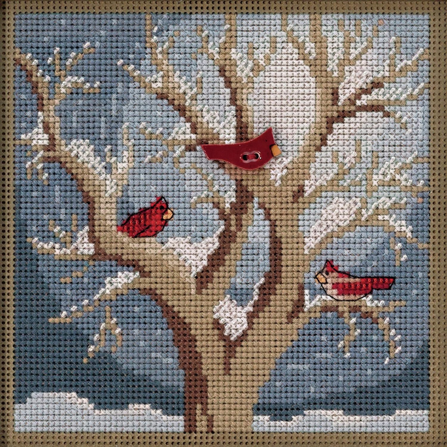 Frosty Morning Beaded Counted Cross Stitch Kit Mill Hill Buttons & Beads 2020 Winter Series MH142033