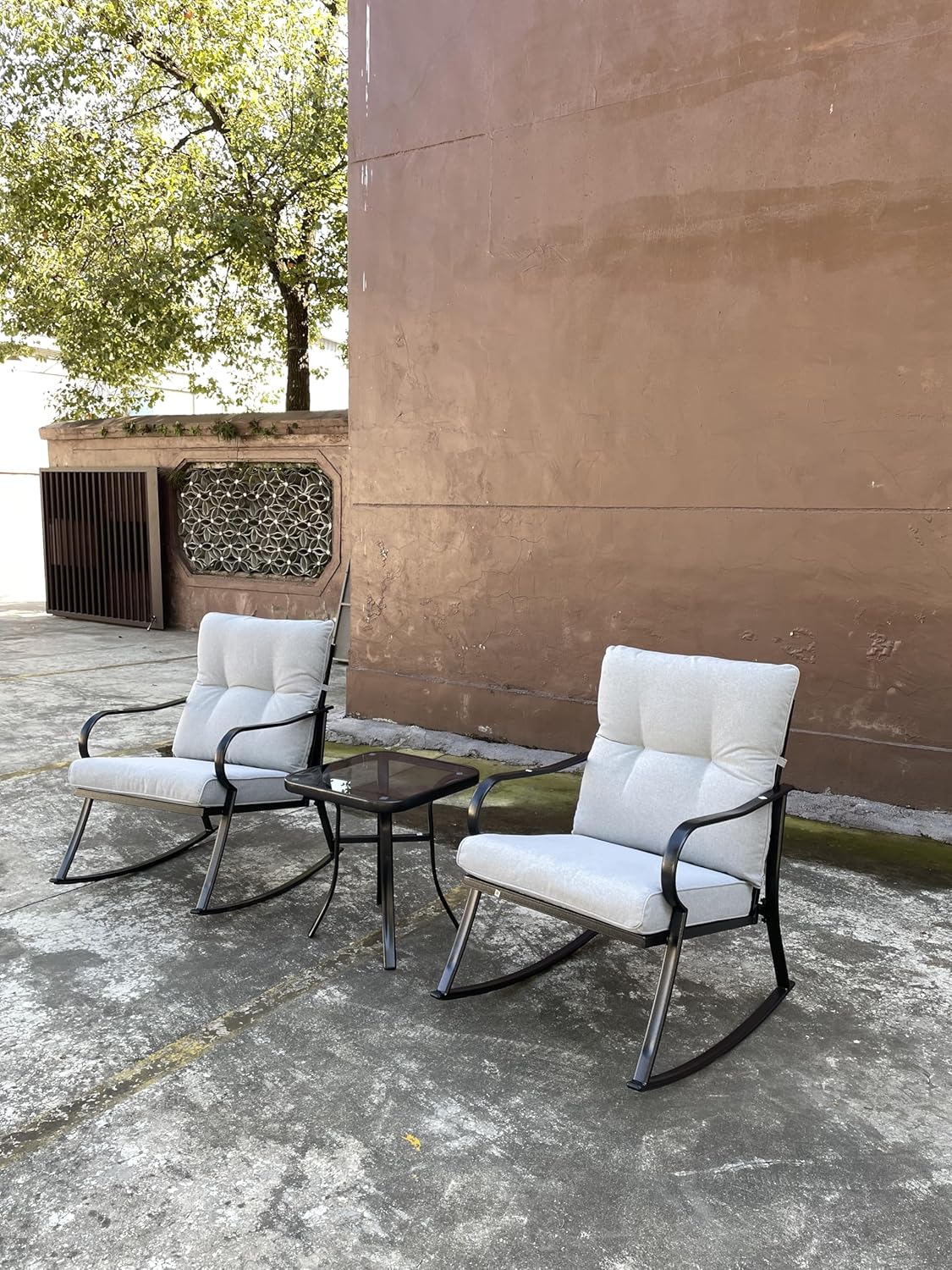 GOWE Rocker Set Chair and Teapoy