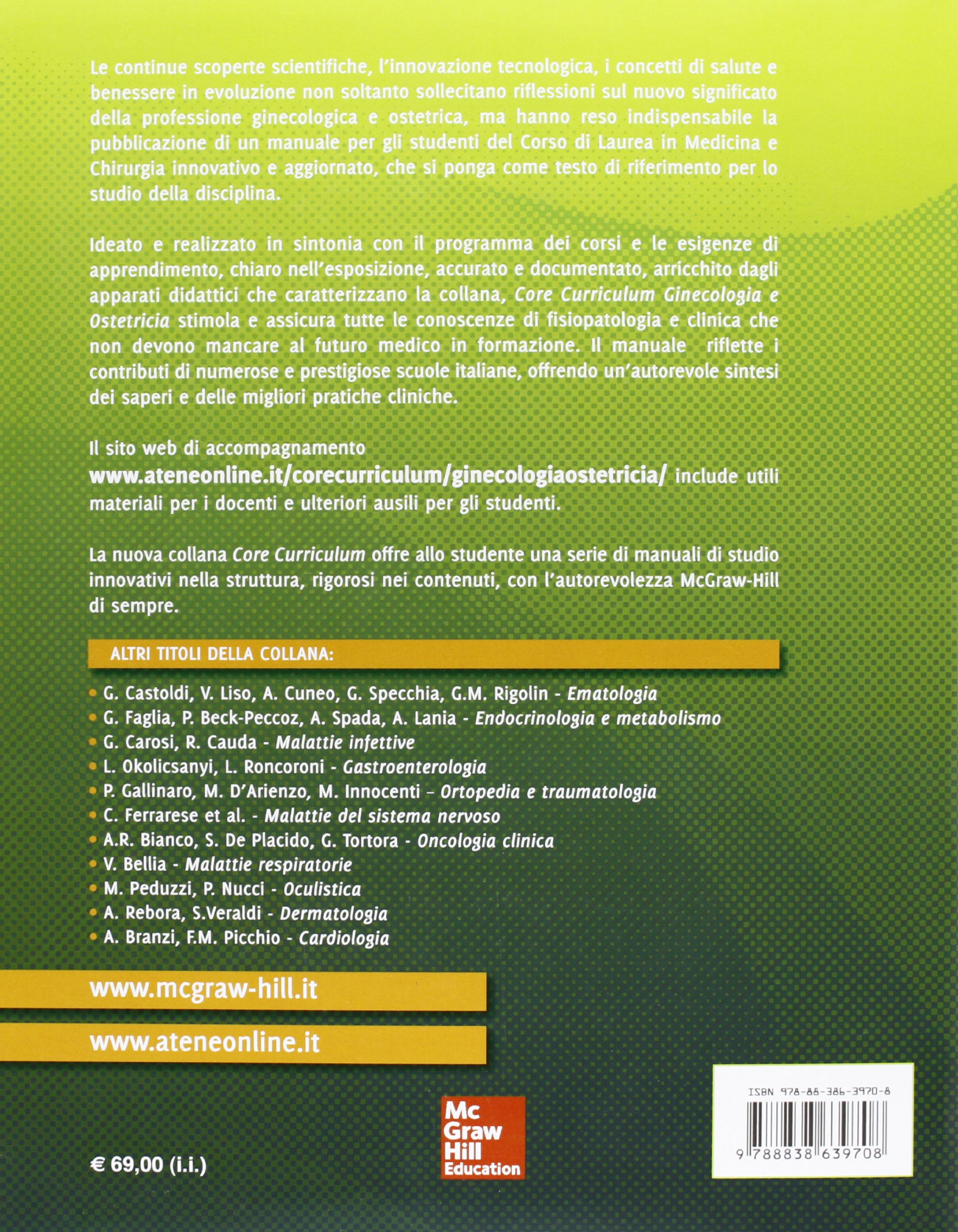 Core Curriculum. Ginecologia e ostetricia