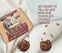 Nourish Organics Chocolate Coconut Cookies | Wholesome Chocolaty Cookies with Coconut | Made with Cocoa, Oats & Cashews | High Fibre Snack | No Refined Sugar | 120g Pack gallery image