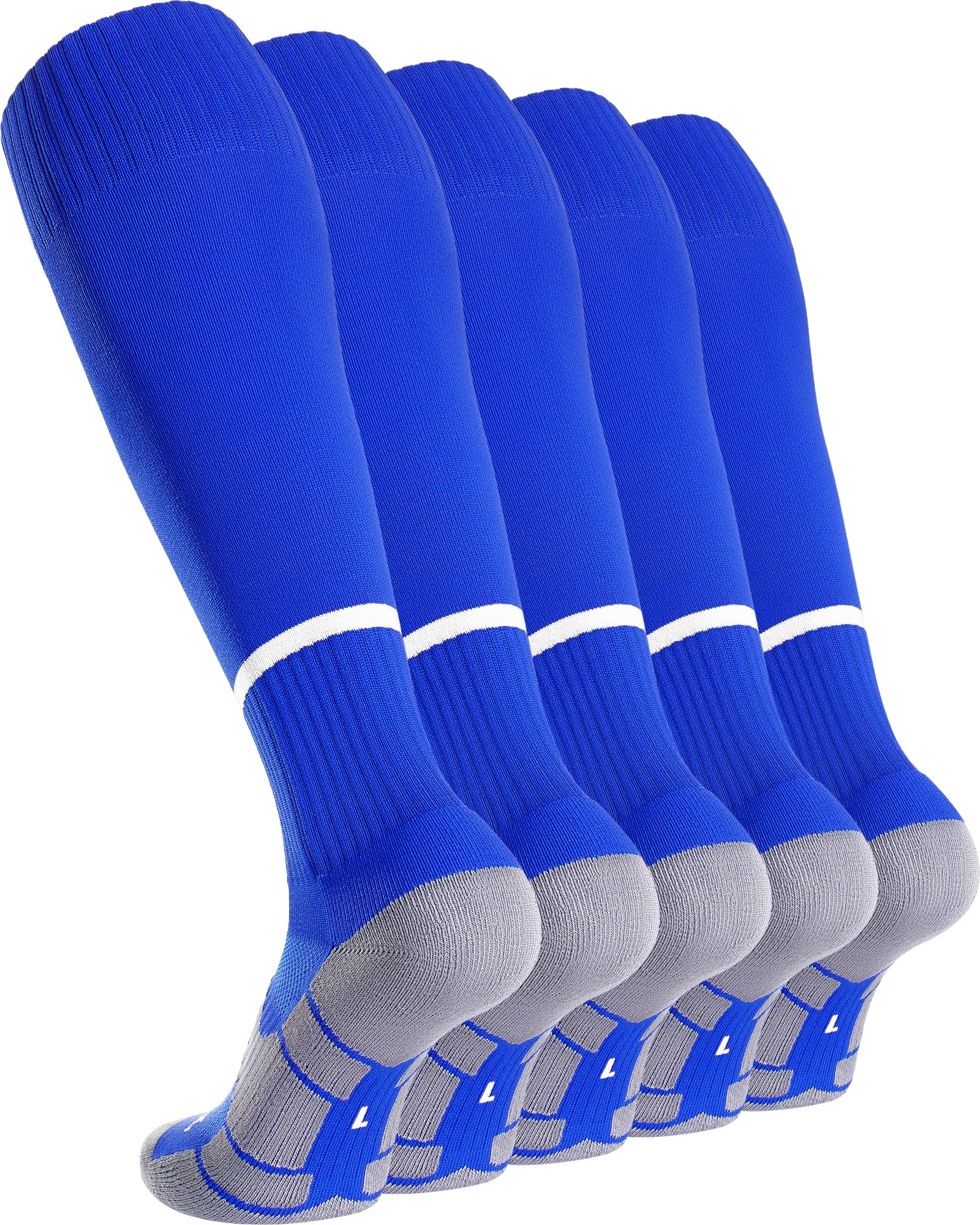 APTESOL Soccer Socks Knee High Team Sport Socks for Kids Youth Adult