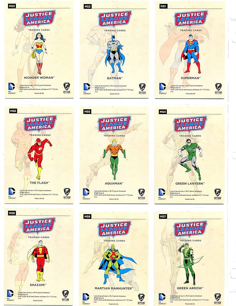 Cryptozoic DC Comics Justice League Trading Cards Model