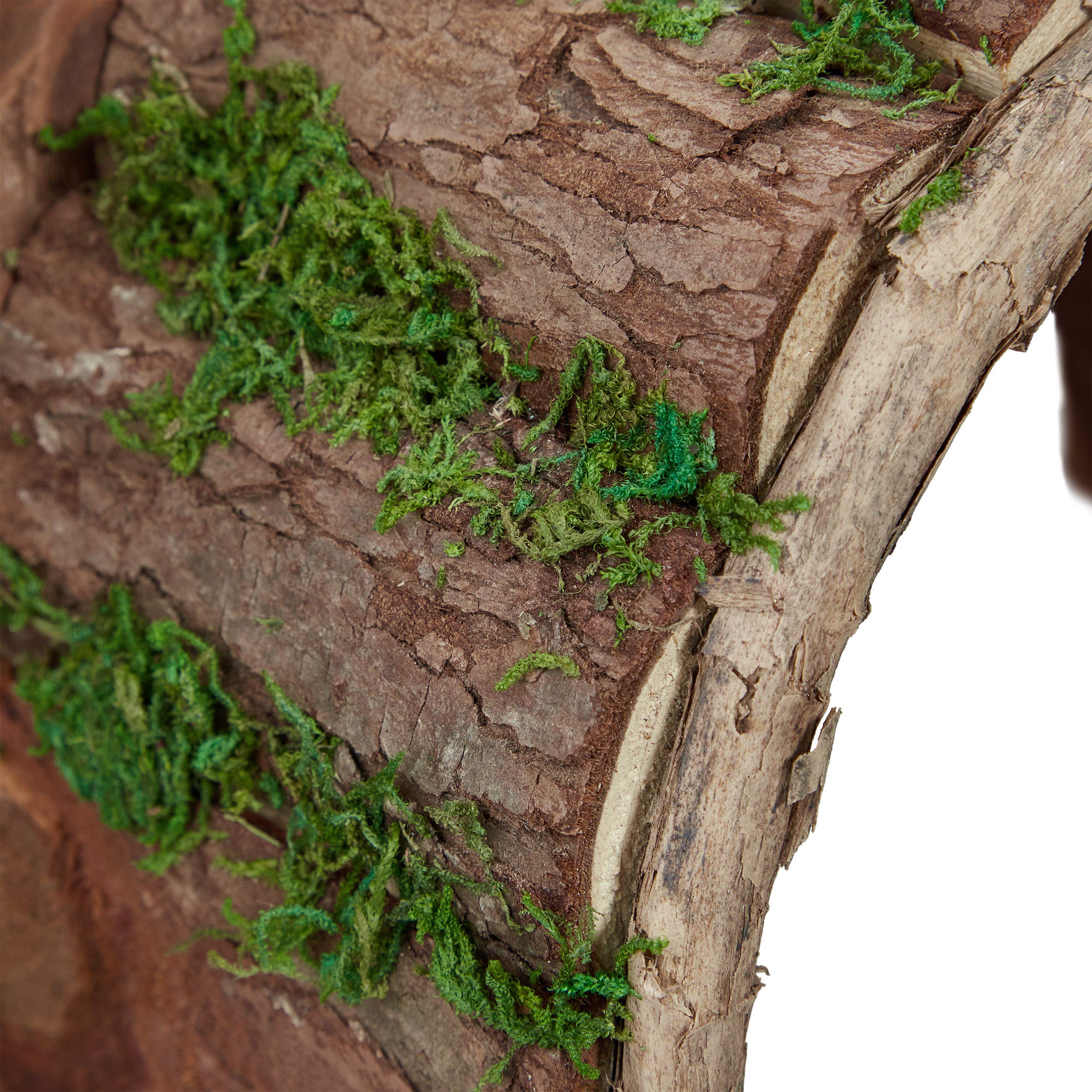 Relaxdays Igelhaus Holz & Moos wetterfest Igelhotel 20 x 40 x 42 cm Natur