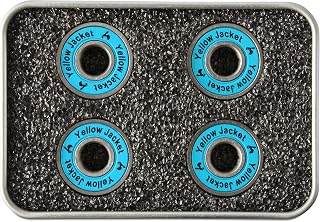 Yellow Jacket Premium Scooter Bearings, Kick Scooter, 608, ABEC 9, Bomber Blue (Pack of 4)
