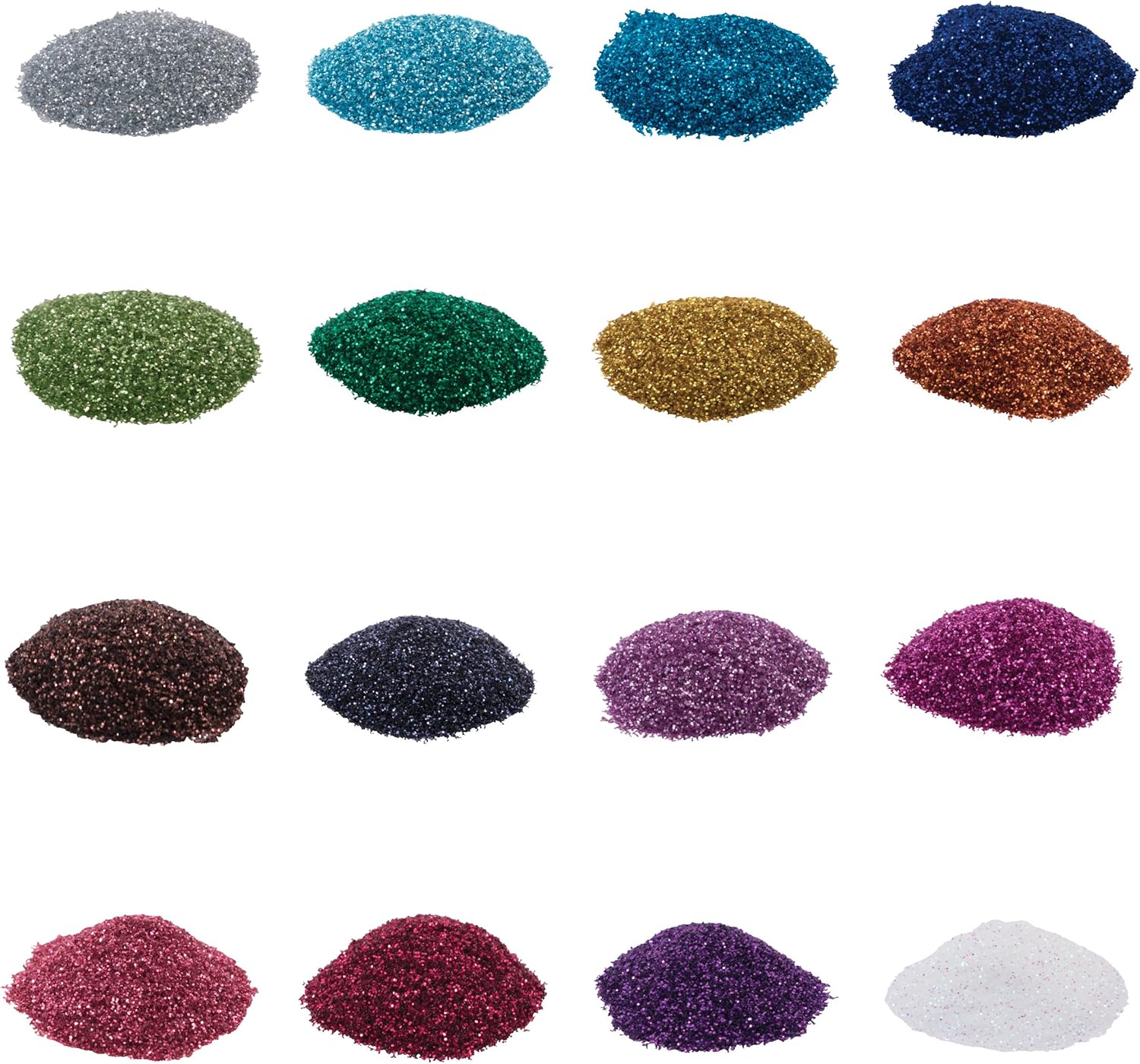 Sulyn Sparkling Glitter Sample Pack, Non-Toxic Variety Pack, 16 Assorted Classic Colors, 1.12 ounces, SUL6651
