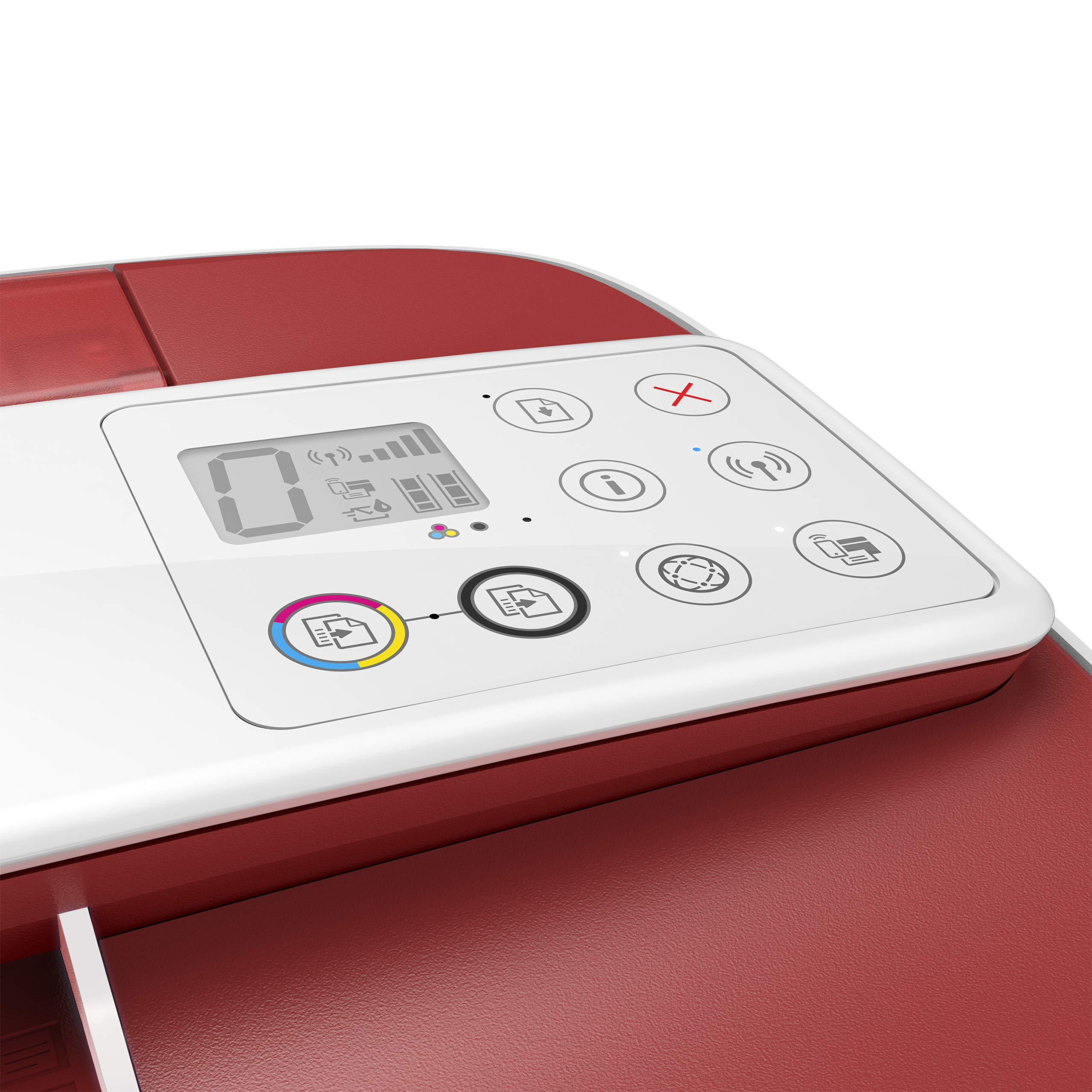 HP DeskJet 3764 Multifunktionsdrucker (Drucken, Scannen, Kopieren, WLAN, Airprint, mit 2 Probemonaten HP Instant Ink Inklusive) rot