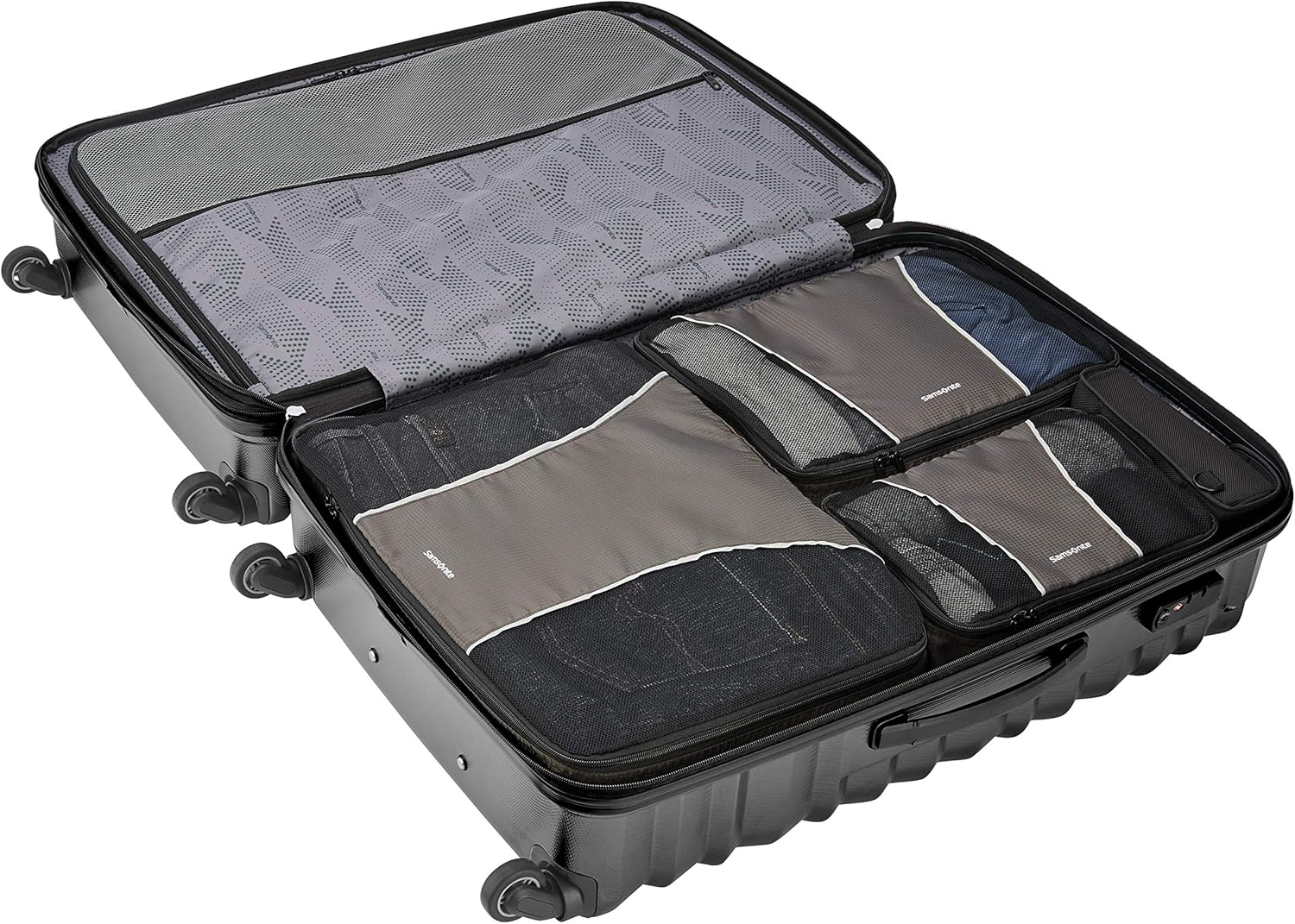  | Samsonite 3 Piece Packing Cube Set, Charcoal, One Size | Packing Organizers