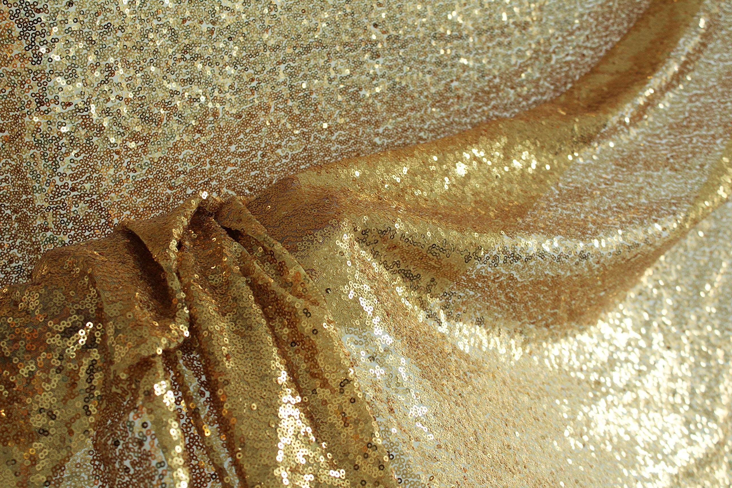 Kate 1.25x2.2m Fondo de Oro Lentejuelas para Fotografía, Photo Booth, Cortina de Tela para Boda, Cumpleaños, Decoraciones Navideñas