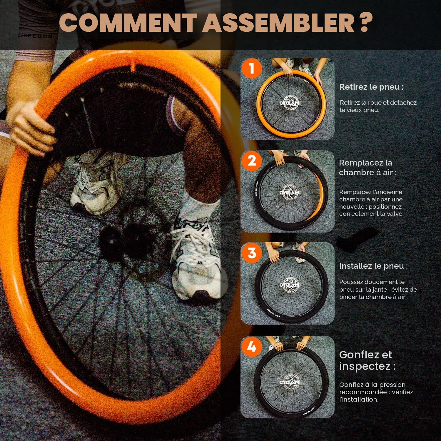 Lot de 4 Chambre à Air TPU Ultra Légère 700×18–32C / 32–47C / MTB29''1.9-2.5- Valve Presta 45/65/85mm pour vélo de Route, Gravier et VTT