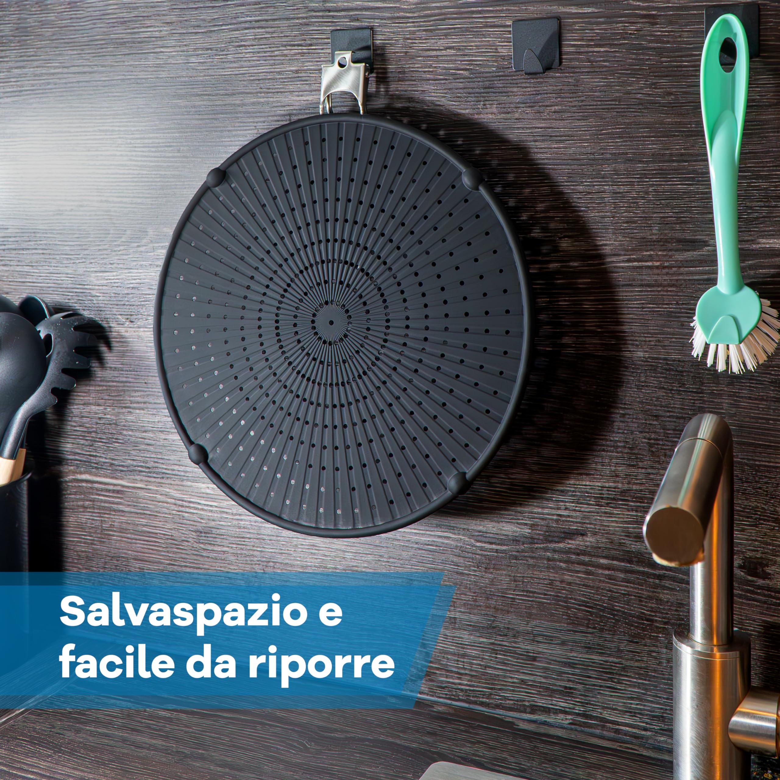 Netrox - Paraschizzi Cucina in Silicone per Padella - Resistente al Calore, Lavabile, Sicuro per Alimenti - Coperchio Universale per Frittura Fino a 30 cm - Paraspruzzi Pieghevole Universali Pentola