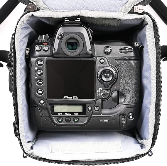 Think Tank - Digital Holster 150 V3.0 - Black - Camera Crossbody Bag - for Nikon Z9 with 200-500mm or Sony A Body with a Sigma or Tamron 150-600mm Attached