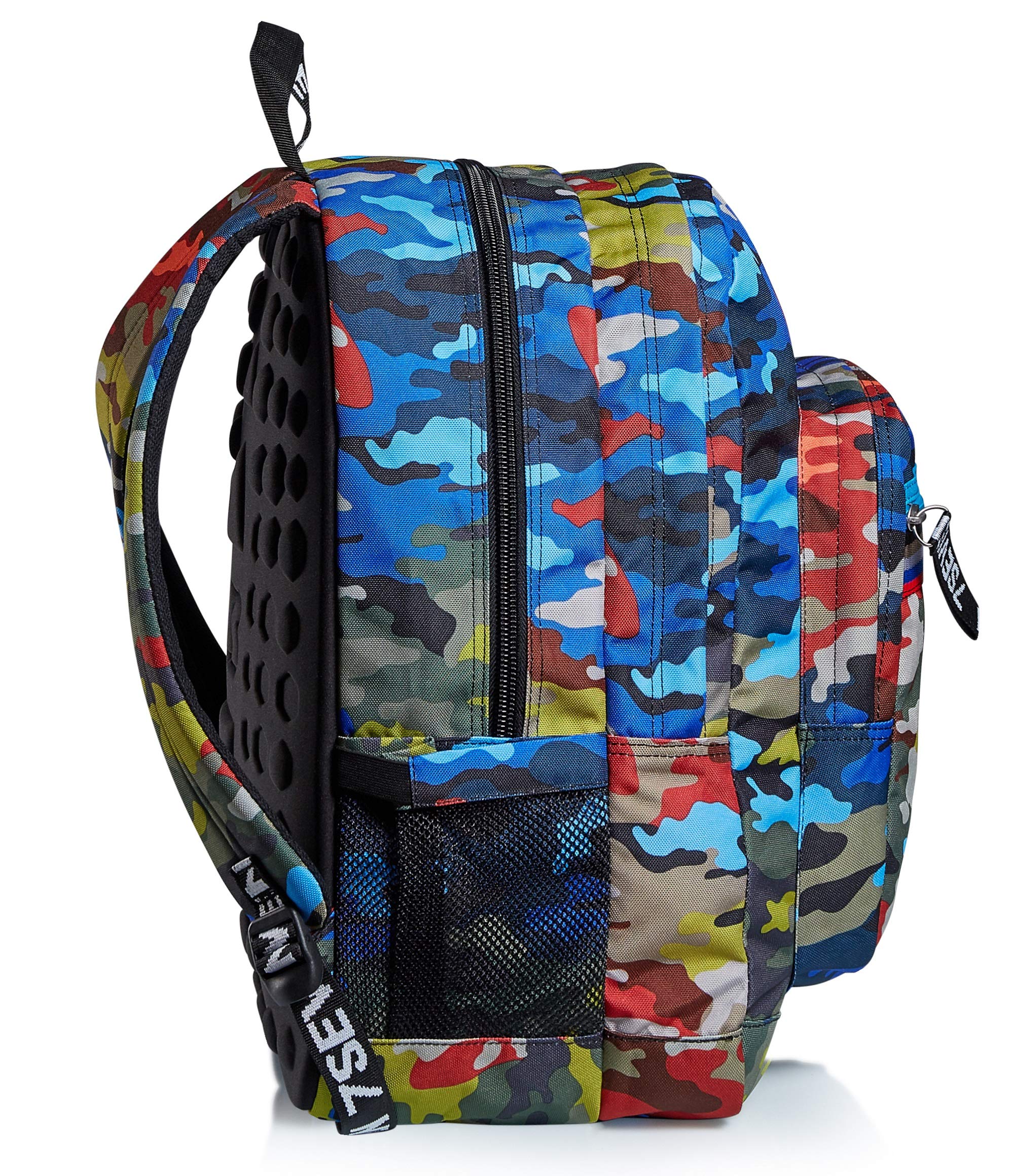 Seven Schulranzen, Geräumige Schultasche für Teenager, Mädchen und Jungen, mit Trinkflaschenfach und USB-Anschluss, für Schule, Sport, Freizeit, Geschenkidee, mehrfarbig